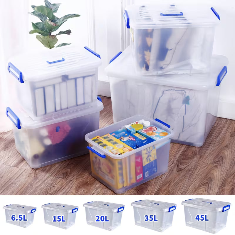 2pcs Covered Storage Boxes, An Open Storage Box
