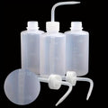 6pcs, Laboratory Wash Bottles, Squeeze-Type Cleaning Bottles with Curved Nozzles