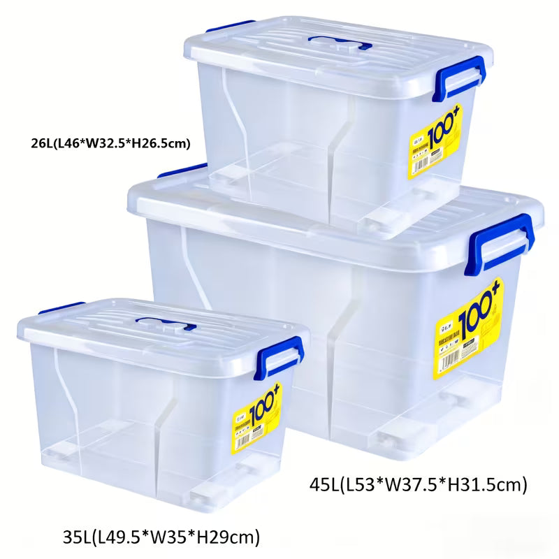 2pcs Covered Storage Boxes, An Open Storage Box